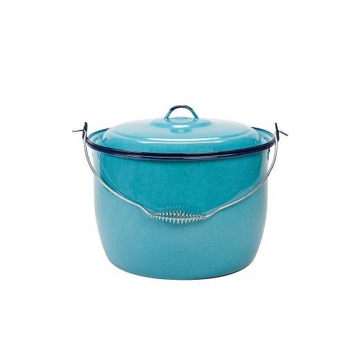 OLLA ENLOZADA Num 24 CON ASA Y TAPA CAP 8,1 L Verde Rustico