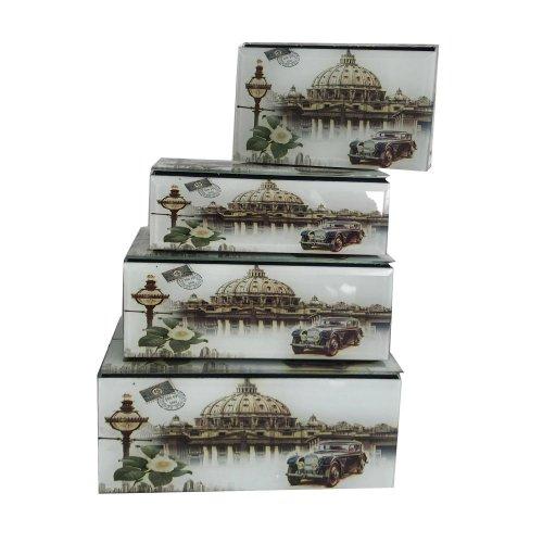SET ALHAJERO DISEÑO VINTAGE X4