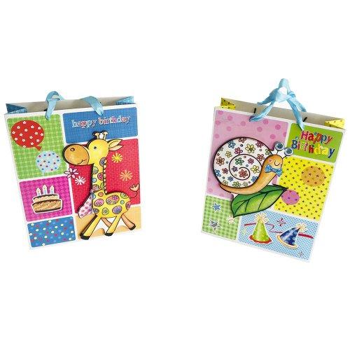 BOLSA DE REGALO CARTON CUMPLE AÑOS 33X26 CM
