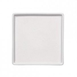 AMERICANA PLATO POSTRE CUADRADO 19 CM BLANCO